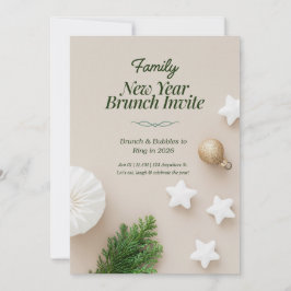Familien-Neujahrs-Brunch-Einladung 2026 Einladung