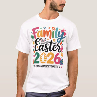 Familien-Ostern 2026 Erinnerungen schaffen Retro-F T-Shirt
