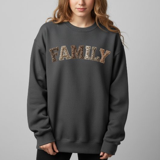 Familien-Patchwork-Sweatshirt Sweatshirt