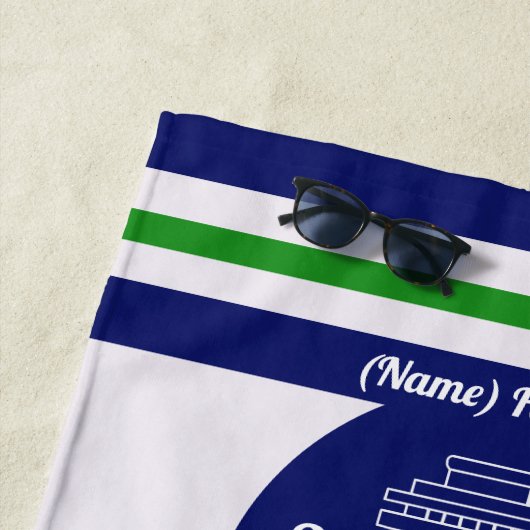 Familien-personalisierte Badetücher für Strandtuch (Beispiel)