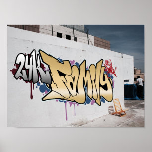 Familien-Plakat der Graffiti-24K Poster