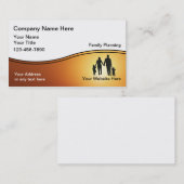 Familien-Planer-Visitenkarten Visitenkarte (Vorne/Hinten)
