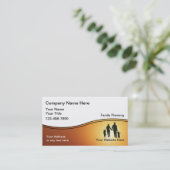 Familien-Planer-Visitenkarten Visitenkarte (Stehend Vorderseite)