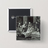 Familien-Porträt des Kaisers Alexander II Button (Vorne & Hinten)