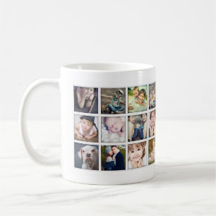 Familien-Porträt-Foto-Collagen-Tasse Kaffeetasse
