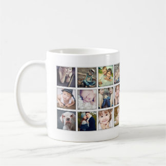 Familien-Porträt-Foto-Collagen-Tasse Kaffeetasse