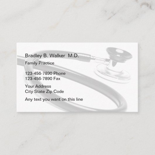 Familien-Praxis-Doktor Visitenkarten Visitenkarte (Vorderseite)
