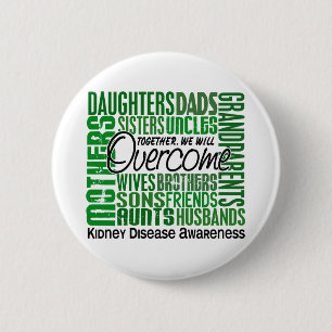 Familien-quadratische Nierenerkrankung Button
