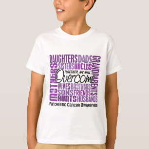 Familien-quadratischer Bauchspeicheldrüsenkrebs T-Shirt