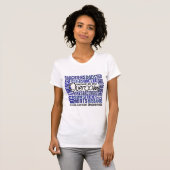 Familien-quadratischer Darmkrebs T-Shirt (Vorne ganz)