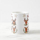 Familien-Rentier-Passtassen Kaffeetasse (Mittel)