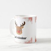 Familien-Rentier-Passtassen Kaffeetasse (Vorderseite Links)