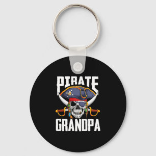 Familien-Schädel-Pirat-Opa-Jolly-Roger-Totenkopf Schlüsselanhänger