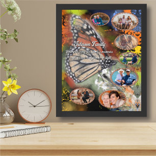 Familien-Schmetterling-Foto-Collage PV02 Kunstprin Poster
