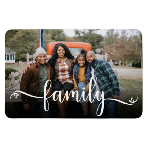 Familien-Schrift-Foto-Magnet Magnet
