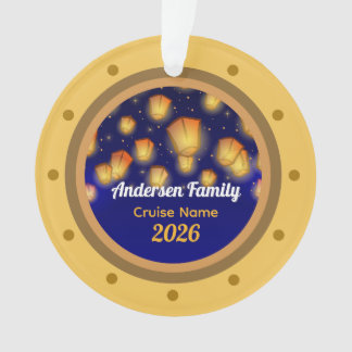 Familien-Schwimmlaternen-Kreuzfahrt Urlaubsbaum Ornament