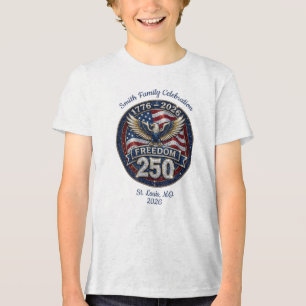 Familien-Shirt zum 4. Juli, patriotischer Freiheit Tri-Blend Shirt