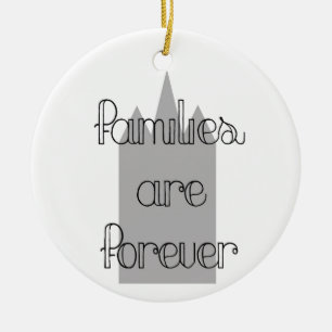 Familien sind ewig Mormon Lds Tempel Keramik Ornament