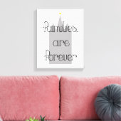 Familien sind für immer lecker Tempel, Liebe Leinwanddruck (Insitu (Wohnzimmer))