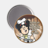 Familien sind wie Fudge Magnet (Vorderseite/Rückseite)