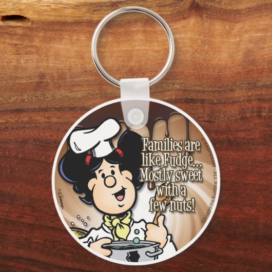 Familien sind wie Fudge Schlüsselanhänger (Vorderseite)