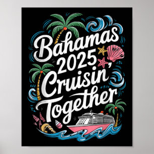 Familien-Sommer-Bahamas-Kreuzfahrt Zusammen 2025 Ü Poster