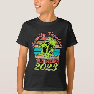 Familien-Sommerurlaub Punta Cana Dominikanische Re T-Shirt