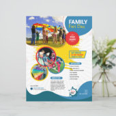 Familien-Spaß-Tag-Flugblattvorlage (Stehend Vorderseite)