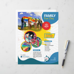 Familien-Spaß-Tag-Flugblattvorlage