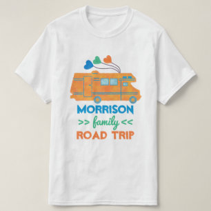 Familien-Straßen-Reise-Ferien-Camper RV   T-Shirt