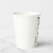 Familien-Tandem-Fahrradfahren Pappbecher (Rechts)