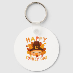 Familien Thanksgiving Froher Truthahn-Tag Niedlich Schlüsselanhänger