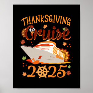 Familien Thanksgiving Kreuzfahrt 2025 Urlaubsreise Poster