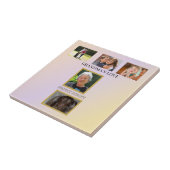Familien Tribut mit Haustier Foto Fliese (Seite)