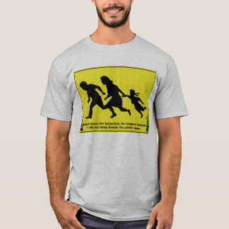 Familien-Überfahrt-Verkehrsschild T-Shirt