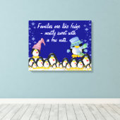 Familien überwölbte Canvas Leinwanddruck (Insitu (Holzboden))