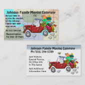 Familien-Umzugsunternehmen Visitenkarte (Vorne/Hinten)