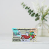 Familien-Umzugsunternehmen Visitenkarte (Stehend Vorderseite)