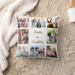 Familien- und Freunde-Collage-Foto Kissen