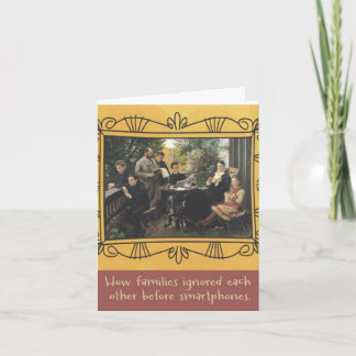 FAMILIEN VOR SMARTPHONES BIRTHTAGKARTE KARTE