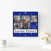 Familien-Wanduhr Quadratische Wanduhr (Zuhause)