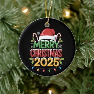 Familien-Weihnachten 2025 Crew-Gruppe passende Fam Keramik Ornament