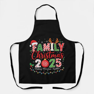 Familien-Weihnachten 2025 Pyjama passendes Outfit Schürze
