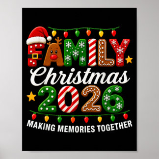 Familien-Weihnachten 2026 passende Weihnachten Poster