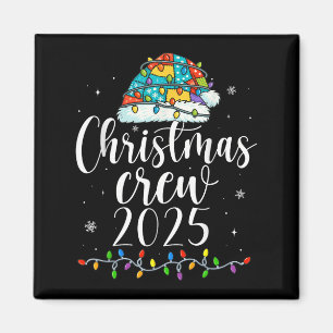 Familien-Weihnachts-Crew 2025 passende Weihnachten Magnet