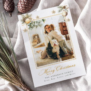 Familien-Weihnachts-Fotokarte Einladung