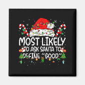 Familien-Weihnachts-Paar 'Most Likely To' fragt Sa Magnet (Vorne)