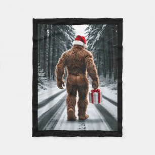 Familien-Weihnachts-Pyjama Bigfoot Believe S Fleecedecke