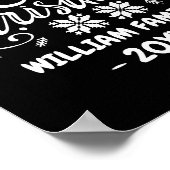 Familien-Weihnachts-Pyjama-Party Poster (Ecke)