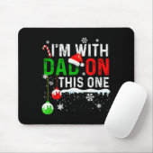 Familien-Weihnachts-Pyjamas passend ich bin mit Pa Mousepad (Mit Mouse)